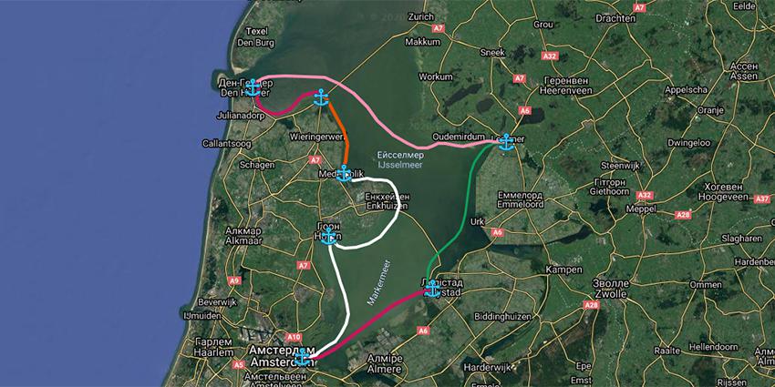 Яхтенный маршрут Вокруг Амстердама - 8 дней