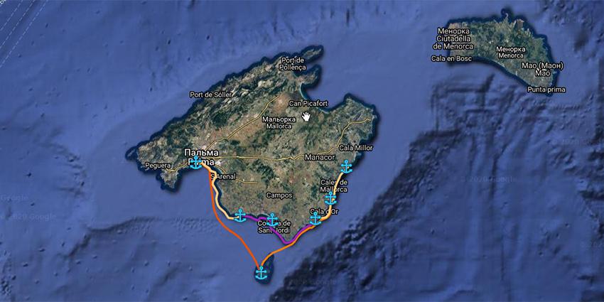 Яхтенный маршрут Балеарские острова - 8 дней