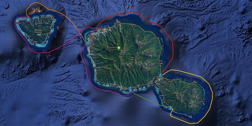 Яхтенный маршрут Таити - 8 дней