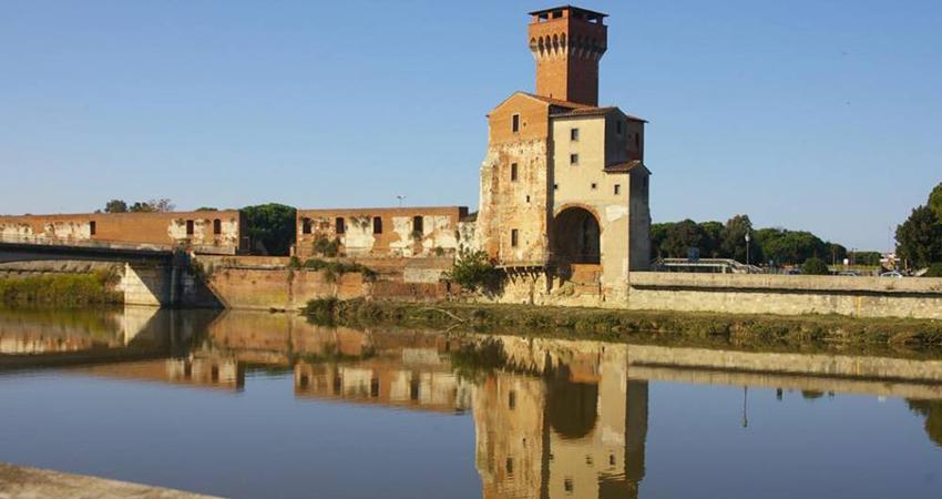 The Guelfa Tower in Cittadella Vecchia, Pisa